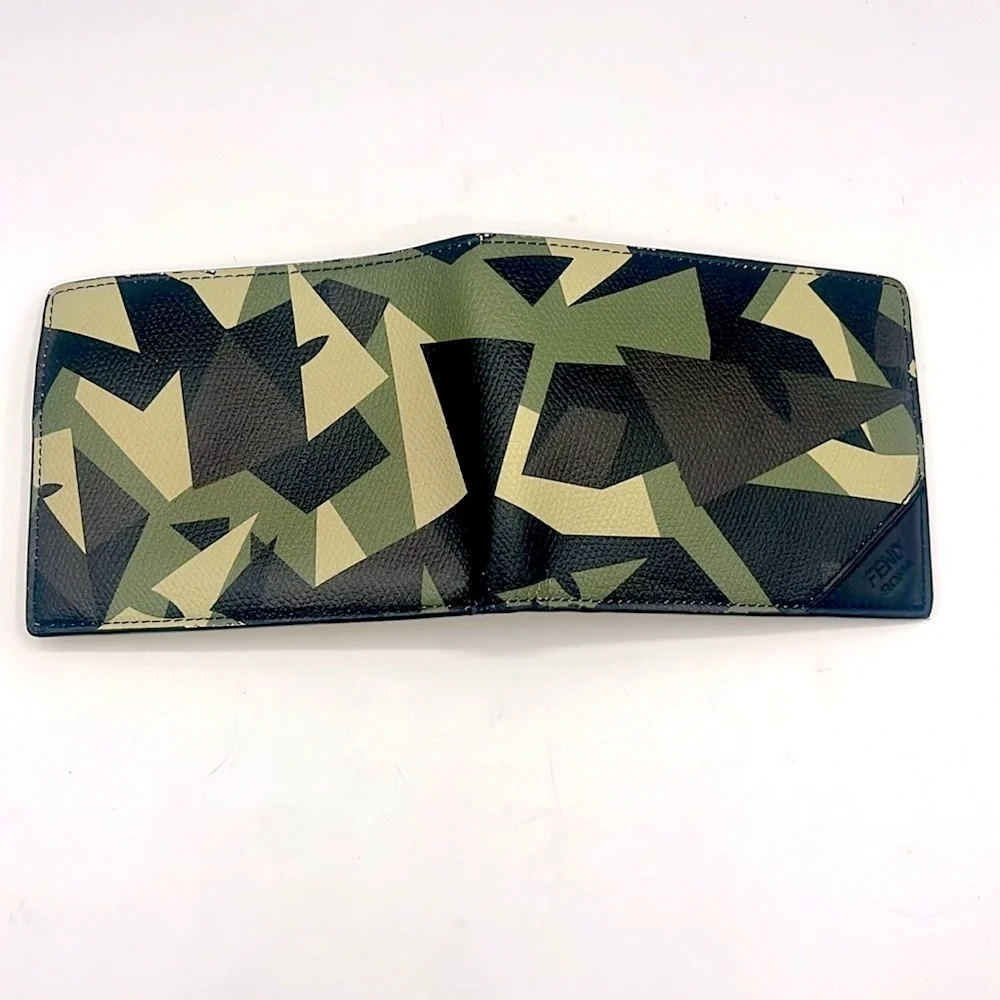 Fendi Geometric Camouflage Wallet